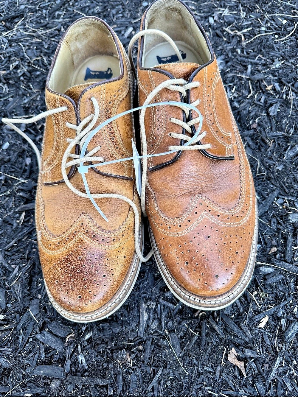 1901 Men's Brown Leather Oxfords US 9M